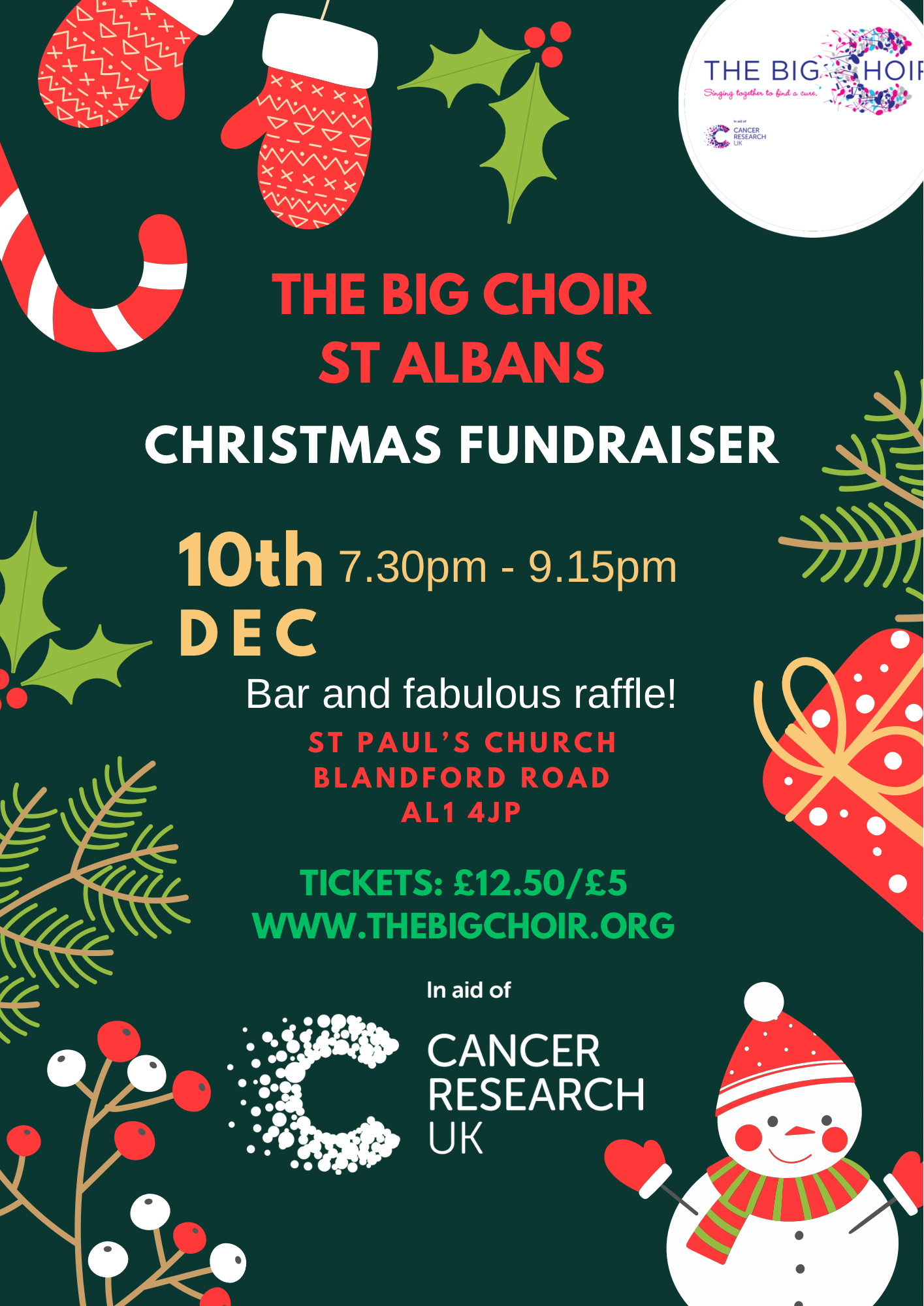 TICKETS FOR ST ALBANS CHRISTMAS SHOW